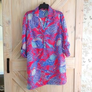 Talbots beach print cover-up or tunic..lightweight ..great as a top !